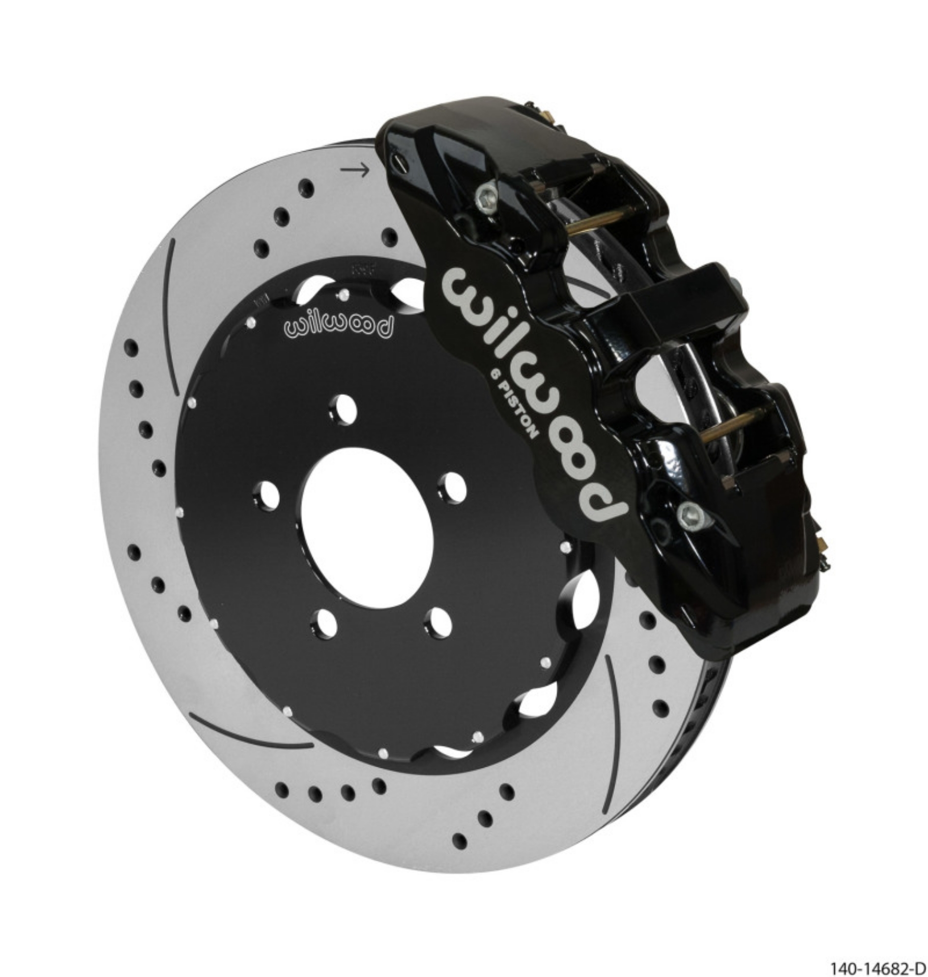 Picture of Wilwood AERO6 Front Big Brake Kit 14-00in Black 03-11 Crown Victoria