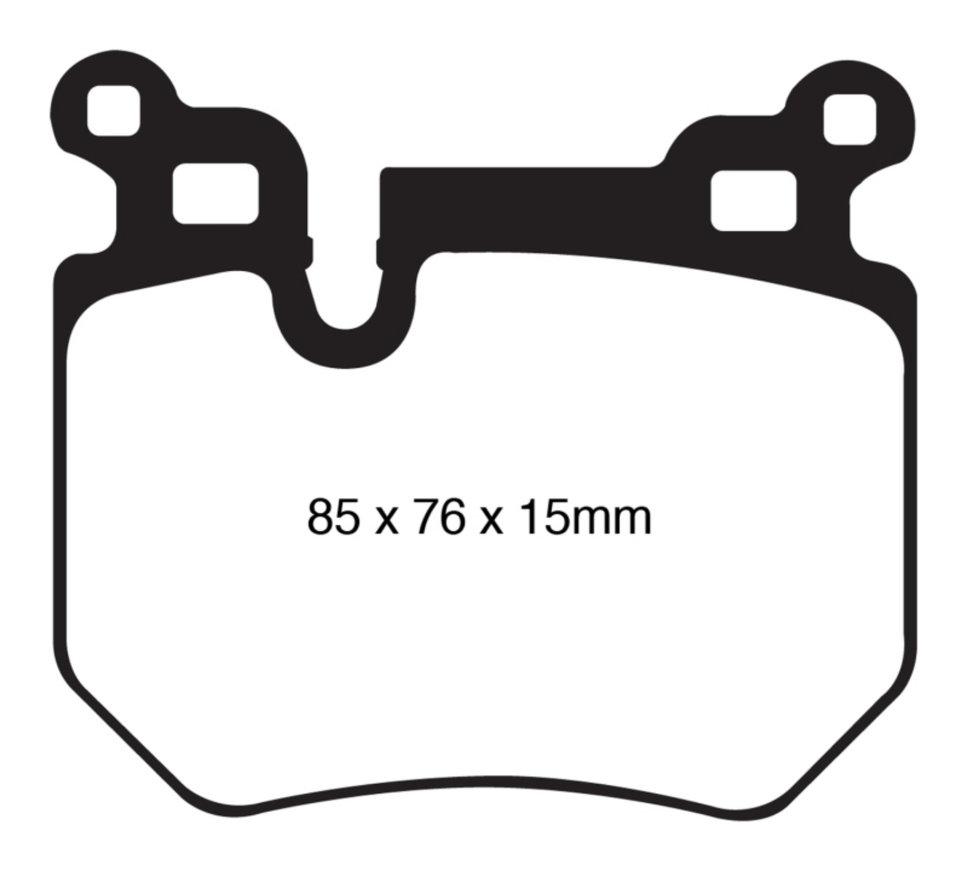 Picture of EBC 08-10 BMW 135 3-0 Twin Turbo Redstuff Rear Brake Pads