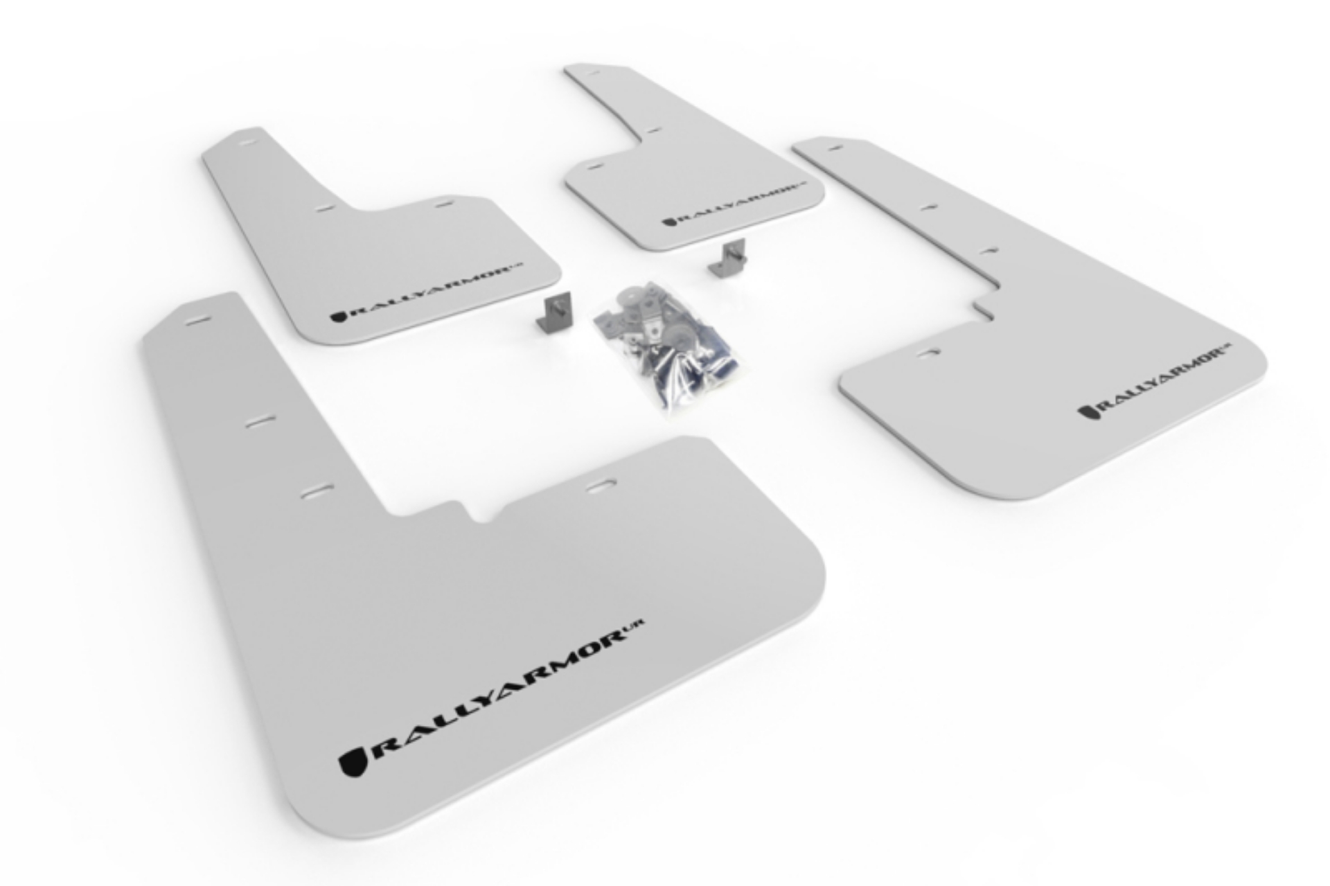 Picture of Rally Armor 20-25 Subaru Outback White UR Mud Flap w-Black Logo