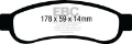 Picture of EBC 08-10 Ford F250 inc Super Duty 5-4 2WD Extra Duty Rear Brake Pads