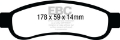Picture of EBC 08-10 Ford F250 inc Super Duty 5-4 2WD Greenstuff Rear Brake Pads