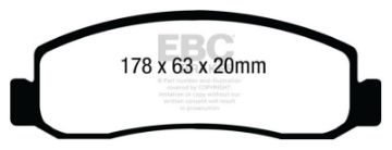 Picture of EBC 08-10 Ford F250 inc Super Duty 5-4 2WD Ultimax2 Front Brake Pads
