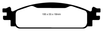 Picture of EBC 08-10 Ford Flex 3-5 Ultimax2 Front Brake Pads