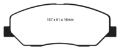 Picture of EBC 08-10 Hyundai Genesis 3-8 Redstuff Front Brake Pads