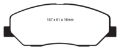 Picture of EBC 08-10 Hyundai Genesis 3-8 Redstuff Front Brake Pads