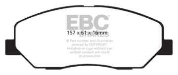 Picture of EBC 08-10 Hyundai Genesis 3-8 Redstuff Front Brake Pads
