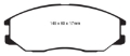 Picture of EBC 08-10 Kia Sorento 3-3 Greenstuff Front Brake Pads