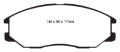 Picture of EBC 08-10 Kia Sorento 3-3 Greenstuff Front Brake Pads