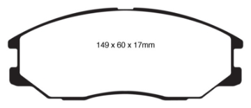 Picture of EBC 08-10 Kia Sorento 3-3 Yellowstuff Front Brake Pads