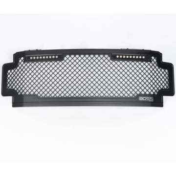 Picture of Putco 17-20 Ford SuperDuty Lighted Boss Grille w- Two 10in Luminix Light Bars w-o Camera