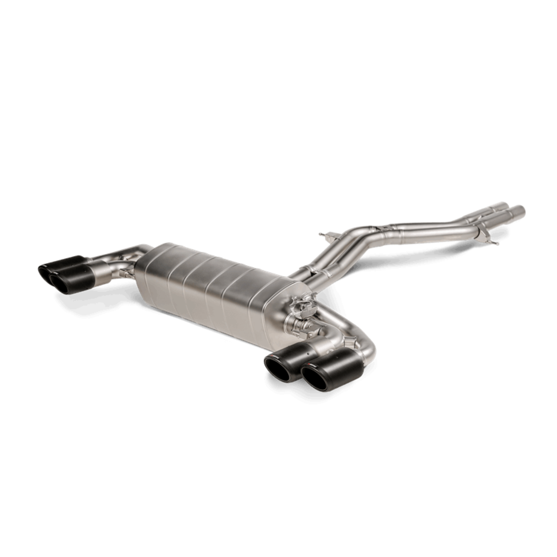 Picture of Akrapovic 2019+ Porsche Cayenne Turbo-Coupe V8 536 Evolution Line Cat Back Titanium - Tips Req