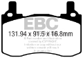 Picture of EBC 2017+ Kia Stinger 3-3L Twin Turbo Redstuff Rear Brake Pads