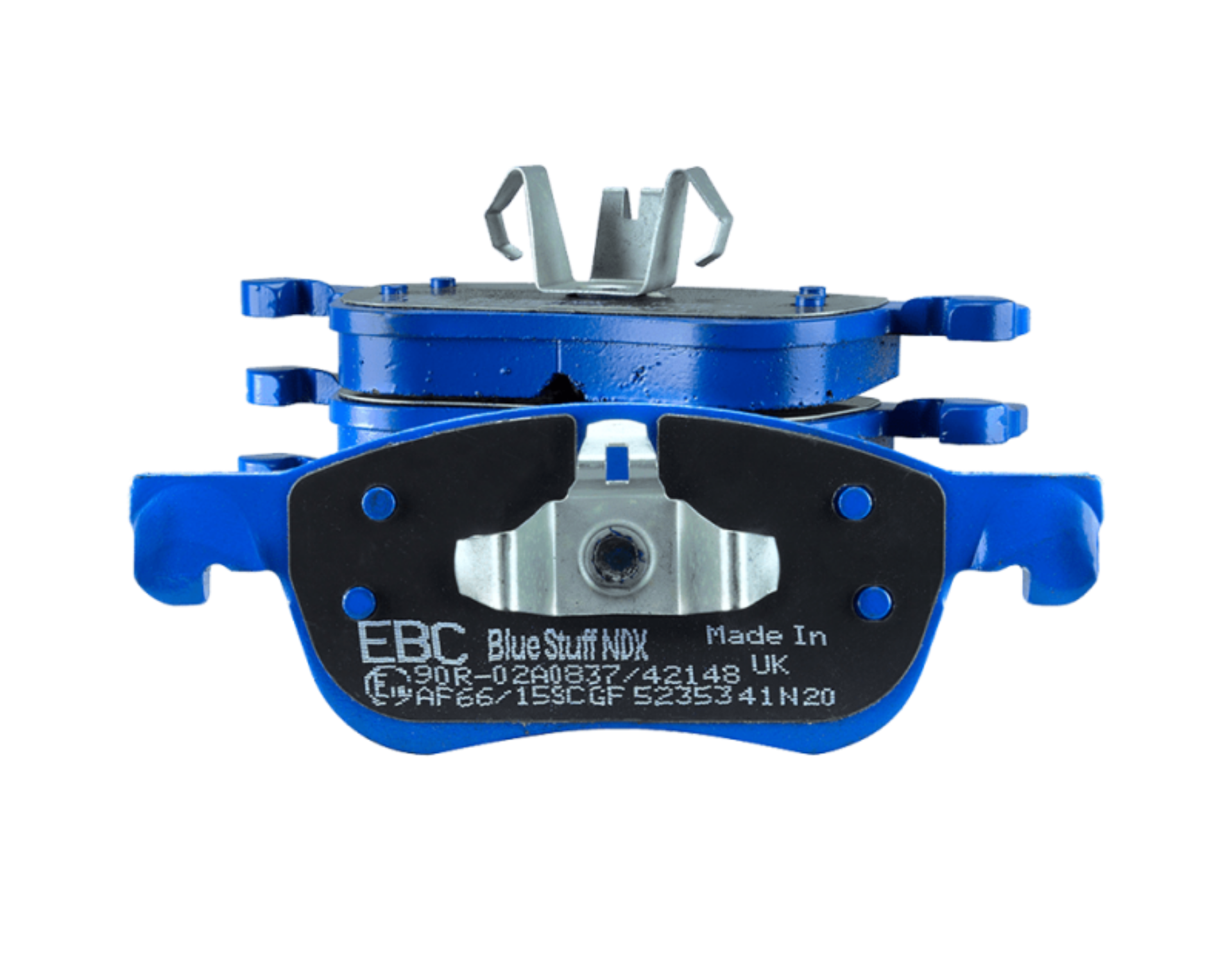Picture of EBC 04-05 Mitsubishi Lancer Evo 8 2-0T FQ400 w-Alcon Caliper Bluestuff Front Brake Pads