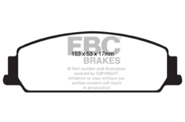 Picture of EBC 08-10 Pontiac G8 3-6 Ultimax2 Front Brake Pads