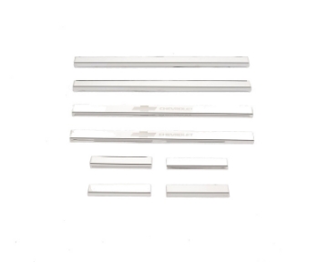 Picture of Putco 14-18 Chevy Silv LD - Double Cab w- CHEVROLET Etching 8pcs SS Door Sills