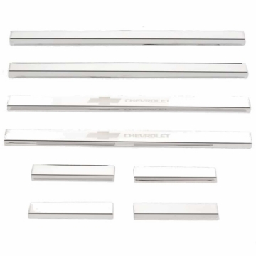 Picture of Putco 14-18 Chevy Silv LD - Double Cab w- CHEVROLET Etching 8pcs SS Door Sills