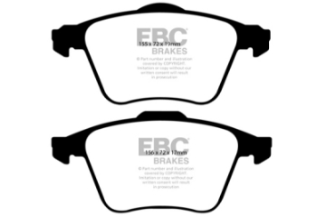 Picture of EBC 08-10 Volvo S60 2-5 Turbo T5 Ultimax2 Front Brake Pads