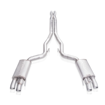 Picture of Stainless Works 2015+ Ford Shelby GT350 Redline Factory Connect X-Pipe Catback Exhaust w-Valves