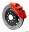 Picture of Wilwood 18-25 Jeep JL AERO6 Front Hat Kit 14-00 Red SRP w-Lines