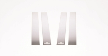 Picture of Putco 14-14 Chevrolet Silv HD - Crew Cab - 4pcs - SS Pillar Posts