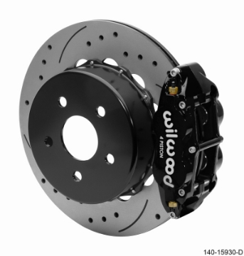 Picture of Wilwood Superlite 4R Rear Brake Kit 14-00 Black 2018-Up Jeep JL SRP w-Lines