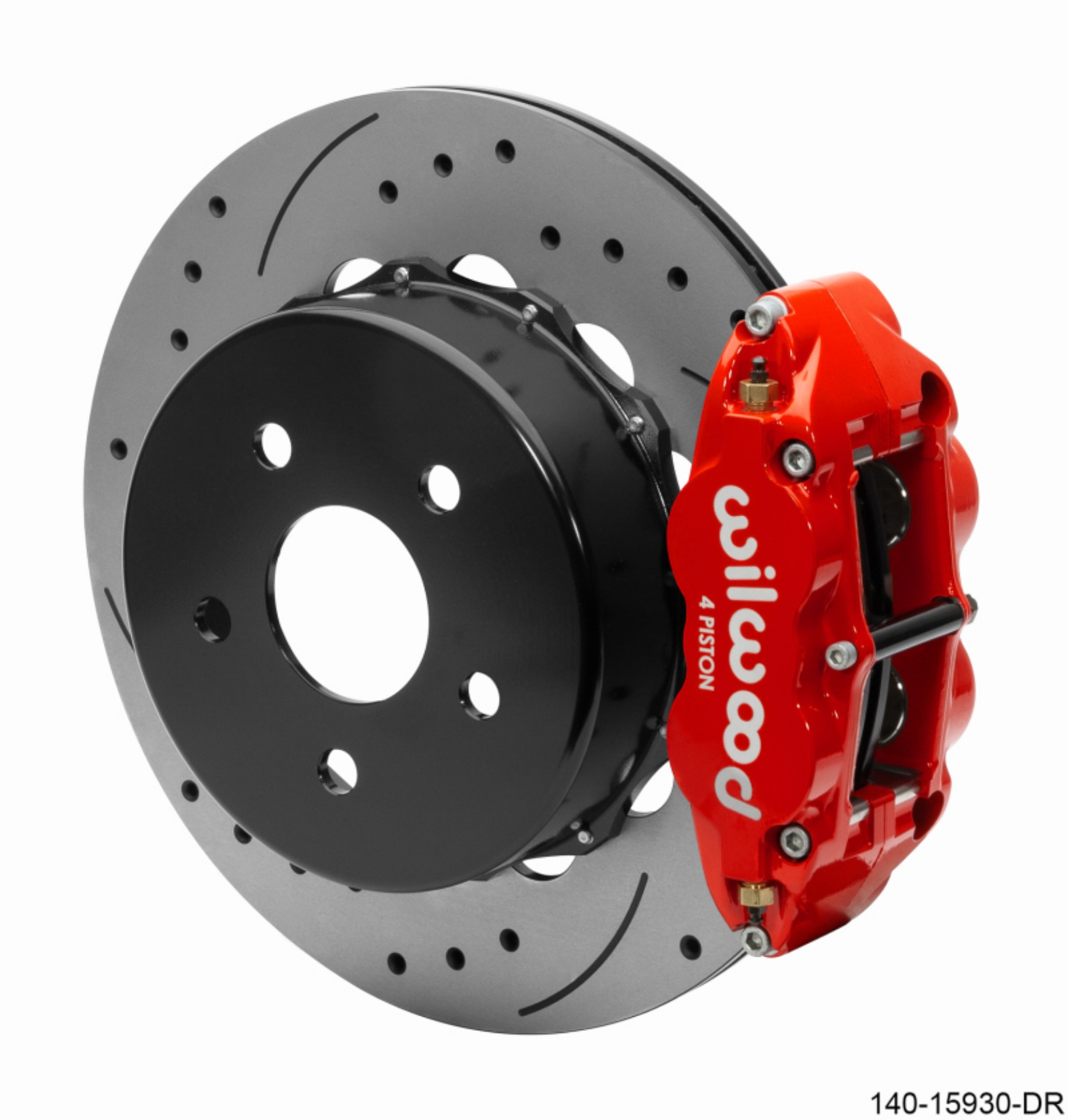 Picture of Wilwood Superlite 4R Rear Brake Kit 14-00 Red 2018-Up Jeep JL SRP w-Lines