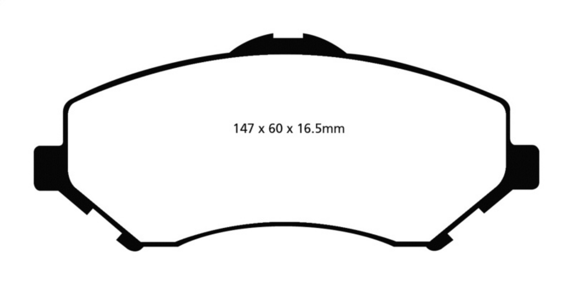 Picture of EBC 08-11 Chrysler Town & Country 3-3 Greenstuff Front Brake Pads