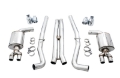 Picture of AWE Tuning 2015+ Dodge Challenger 6-4L-6-2L Non-Resonated Touring Edition Exhaust - Quad Silver Tips