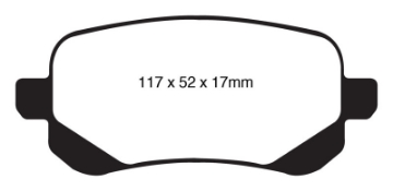 Picture of EBC 08-11 Chrysler Town & Country 3-3 Ultimax2 Rear Brake Pads