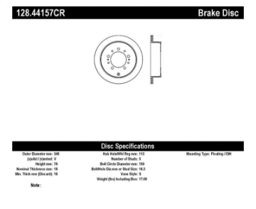 Picture of StopTech Drilled SportStop Cryo Rotor - Right