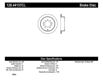 Picture of StopTech Drilled SportStop Cryo Rotor - Left