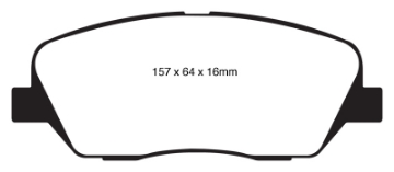 Picture of EBC 08-11 Kia Borrego 3-8 Redstuff Front Brake Pads