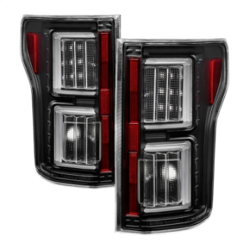 Picture of Spyder Ford F150 18-19 - Light Bar LED Tail Lights - All Black ALT-YD-FF15018-LED-BKV2