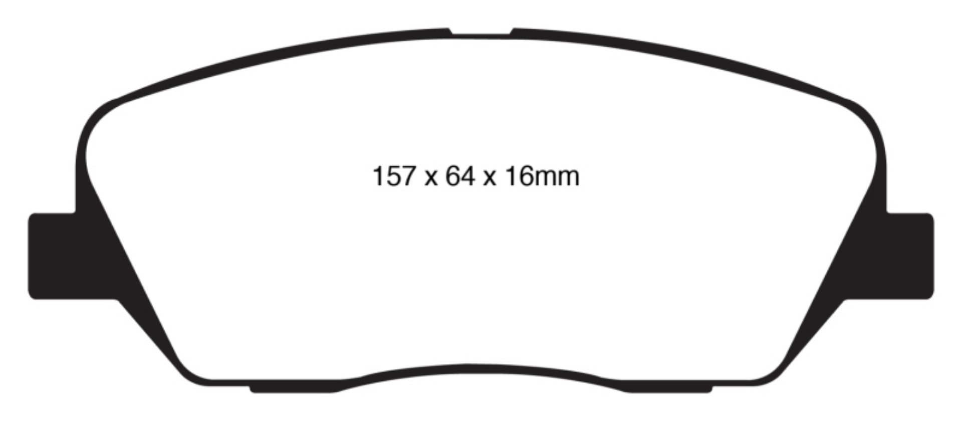 Picture of EBC 08-11 Kia Borrego 3-8 Yellowstuff Front Brake Pads