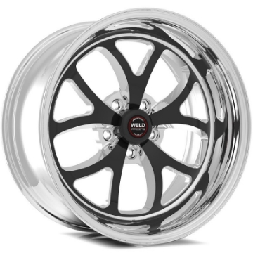 Picture of Weld S76 17x10-5 - 5x4-5 BP - 7-4in- BS Black Wheel Low Pad - Non-Beadlock
