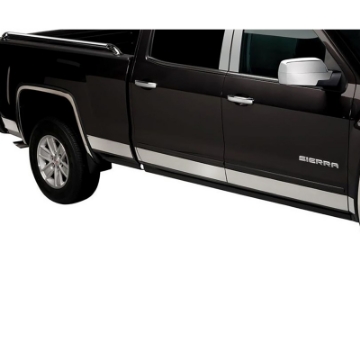 Picture of Putco 14-18 Chevy Silverado LD - Crew Cab - 5-5in Bed - 10pcs Pro Stainless Steel Rocker Panels