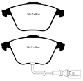 Picture of EBC 08-11 Volkswagen CC 3-6 Greenstuff Front Brake Pads