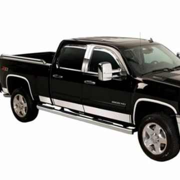 Picture of Putco 07-13 GMC Sierra Reg Cab 8ft Long Box - 6in Wide - 10pcs Stainless Steel Rocker Panels
