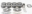 Picture of Mahle MS Piston Set SBF Inv 364cid 4-125in Bore 3-400stk 5-400in Rod -927 Pin -16cc 9-4 CR Set of 8