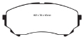 Picture of EBC 08-13 Cadillac CTS 3-6 315mm Rear Rotors Yellowstuff Front Brake Pads