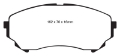 Picture of EBC 08-13 Cadillac CTS 3-6 315mm Rear Rotors Yellowstuff Front Brake Pads