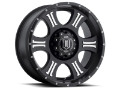 Picture of ICON Shield 20x9 8x180 12mm Offset 5-5in BS 125-2mm Bore Satin Black-Machined Wheel