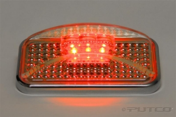 Picture of Putco Universal Side Marker - Red LED w-Ion Chrome Lens Universal Side Markers