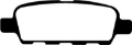 Picture of EBC 08-13 Infiniti EX35 3-5 Greenstuff Rear Brake Pads