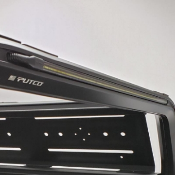 Picture of Putco 36in Red Venture TEC Rack Blade LED Light Bar w- Extended Harness - High Mount Bracket Light