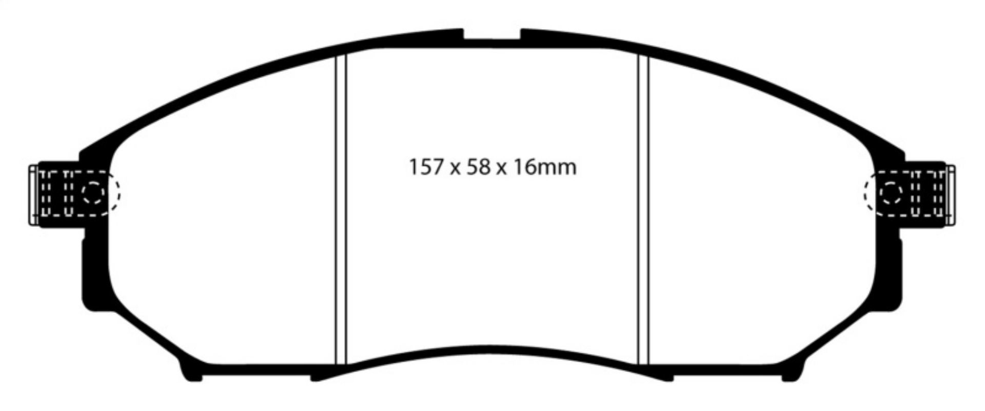 Picture of EBC 08-13 Infiniti EX35 3-5 Redstuff Front Brake Pads