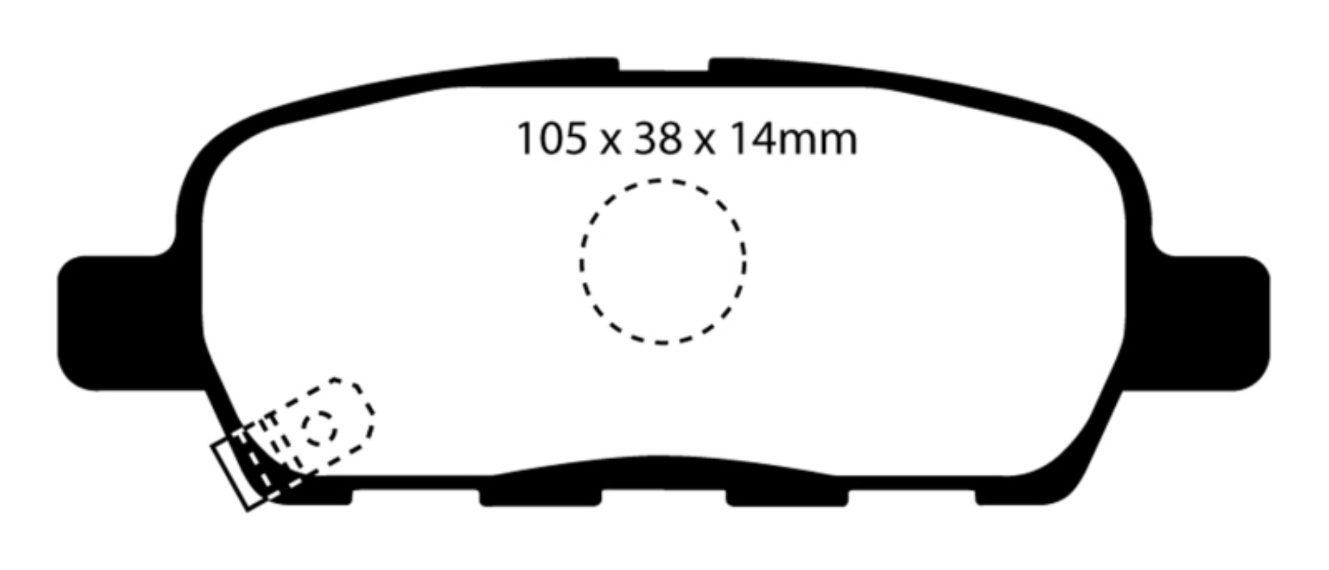 Picture of EBC 08-13 Infiniti EX35 3-5 Ultimax2 Rear Brake Pads