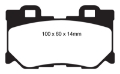 Picture of EBC 08-13 Infiniti FX50 5-0 Greenstuff Rear Brake Pads