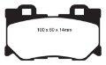 Picture of EBC 08-13 Infiniti FX50 5-0 Greenstuff Rear Brake Pads