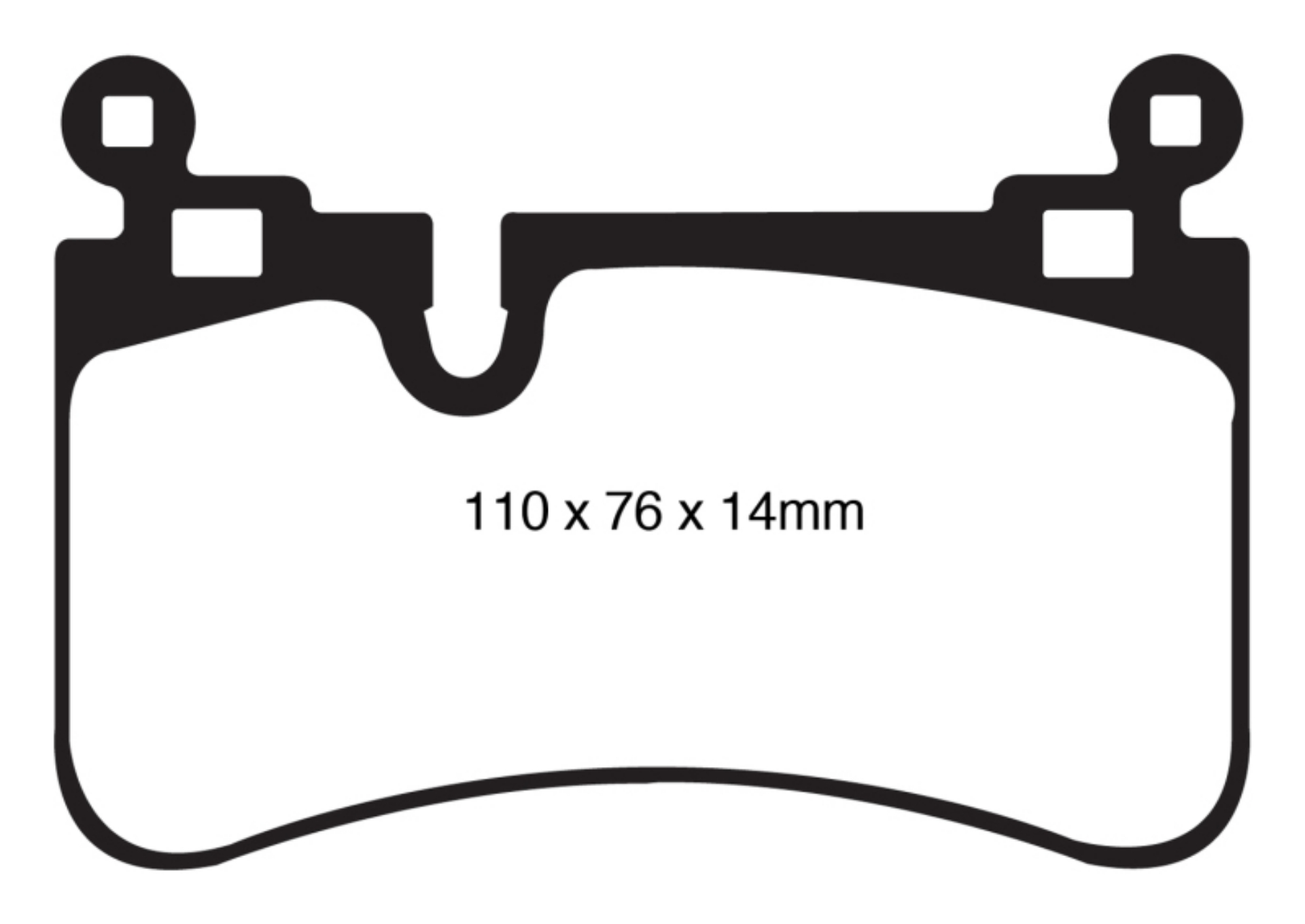 Picture of EBC 08-13 Mercedes-Benz C63 AMG W204 6-2 Redstuff Rear Brake Pads